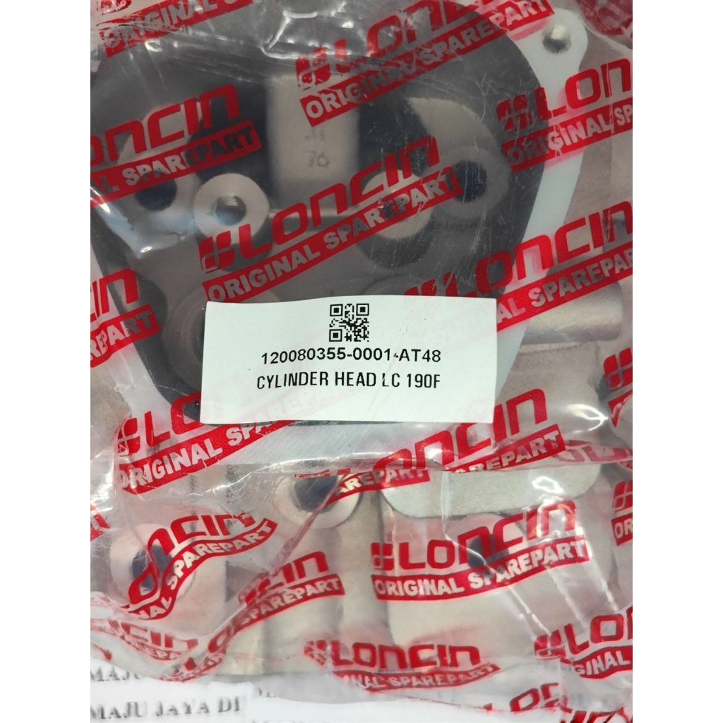 Cylinder Head Assy / Kop Assy / Kepala Mesin Penggerak Bensin Loncin 10 HP LC190 F (Cepat)
