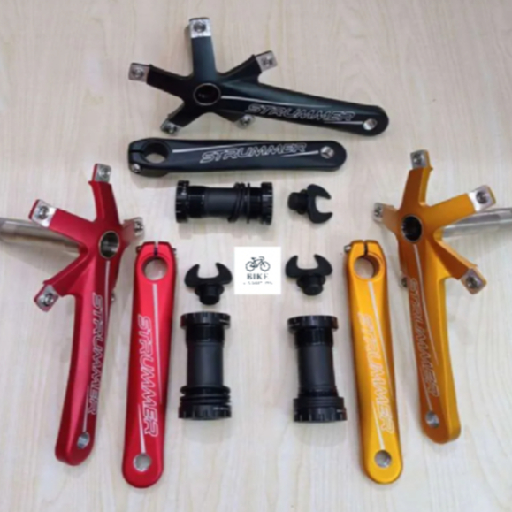 Crank Arm Strummer BCD130 Hollotech II HT2 Seli minion Sepeda lipat