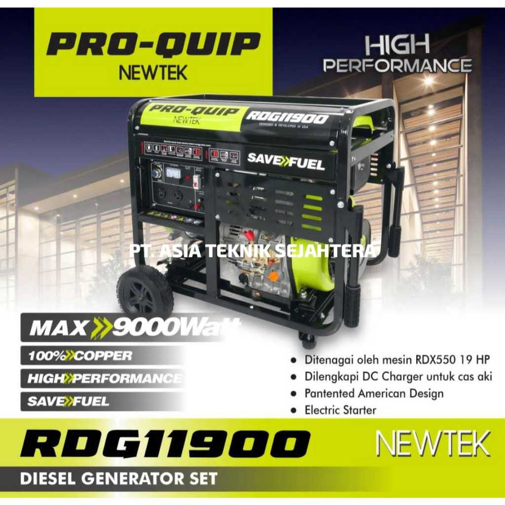 Genset Solar 10 kva maks 9000 watt ProQuip New Tech