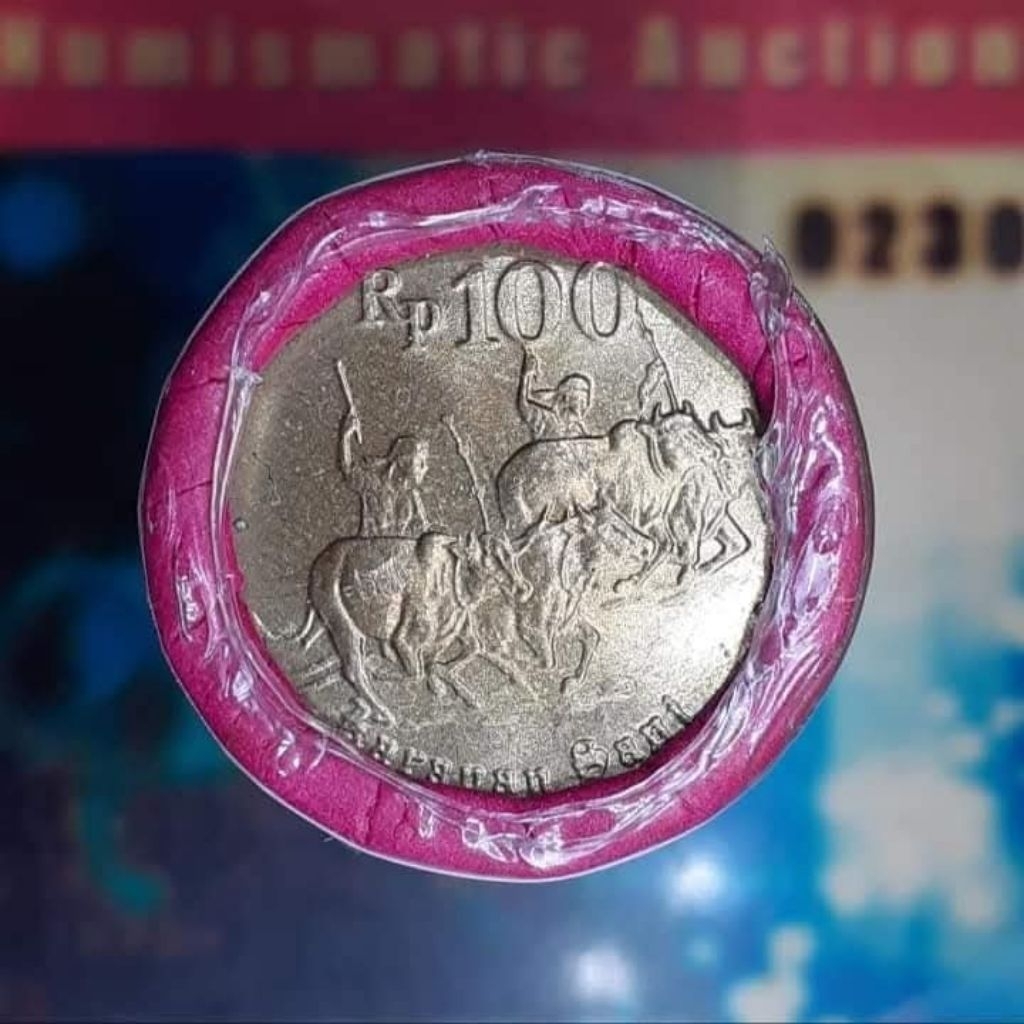 CD045 roll 100rp karapan sapi tahun 1996roll original