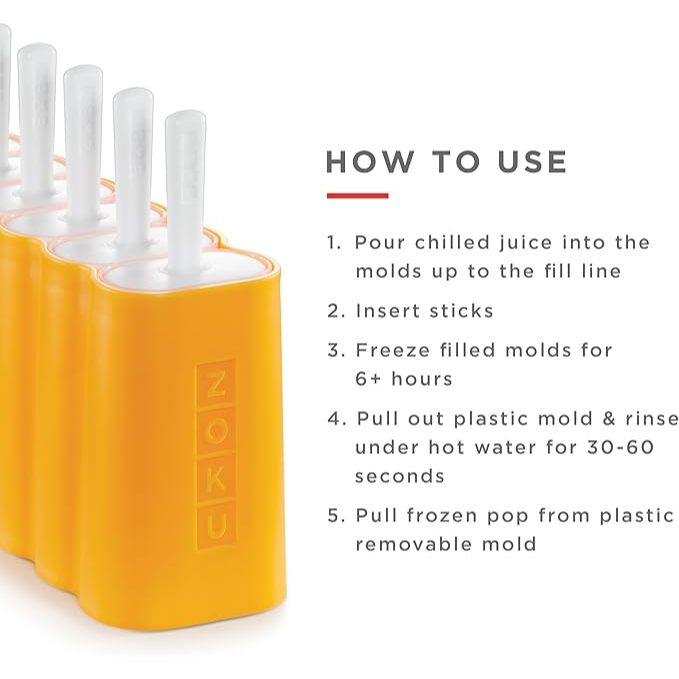 Zoku Mod Pop Mold  - Cetakan Es Krim Stick Silicon untuk Anak Premium BPA Free