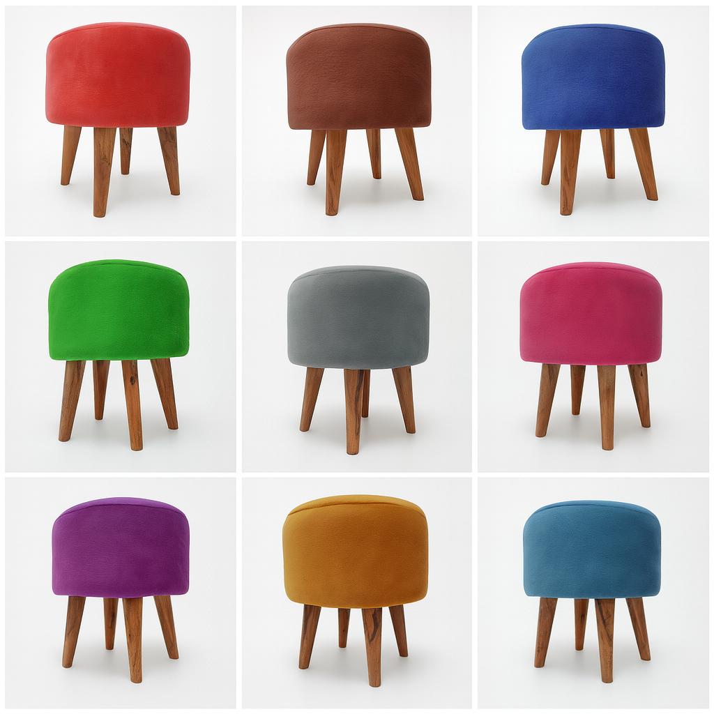 STOOL KANCING / STOOL BULAT / STOOL KOTAK BAHAN BLUDRU PERLENGKAPAN RUMAH