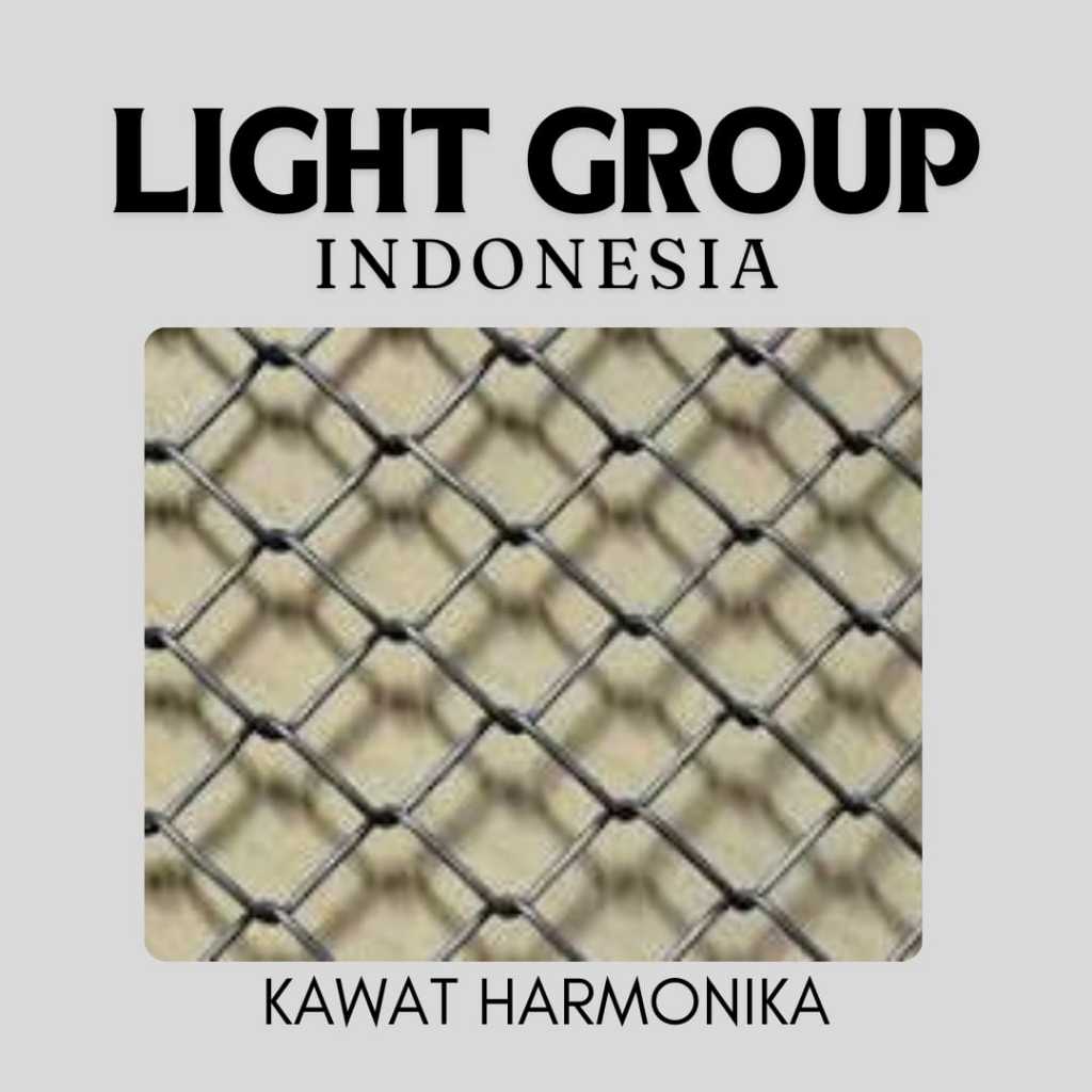Kawat Harmonika Galvanis 1,6mm lubang 15x15mm – Pagar Kawat Kokoh & Tahan Lama