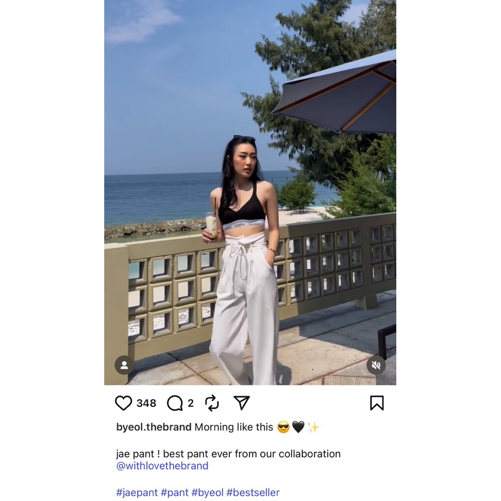 with love x byeol the brand celana preloved XS / S