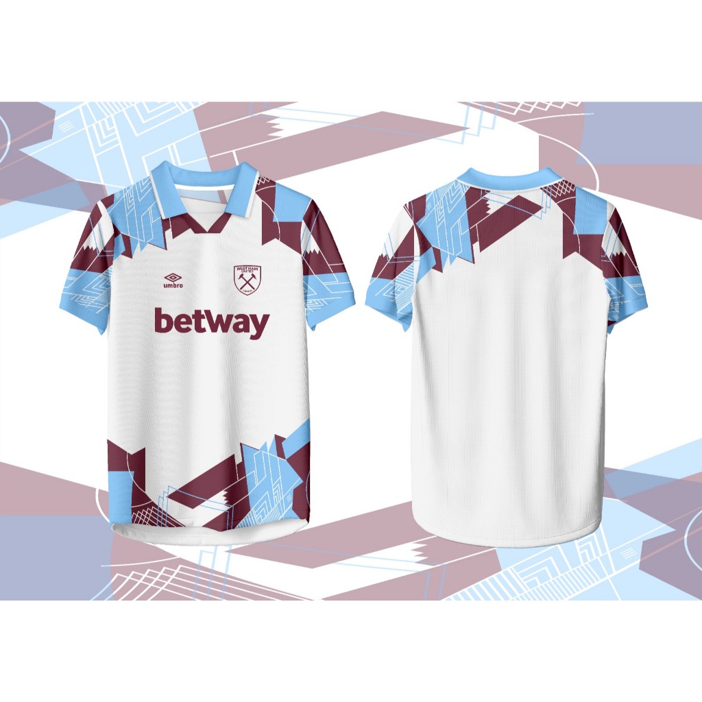 jersey fantasy west ham//jersey retro//kaos bola liga inggris//jersey vintage//jersey murah//fullpri