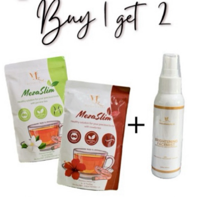 PROMO BUNDLING MEZA SLIM ROSELLA ORIGINAL  | TEH DIET PELANGSING HERBAL | BPOM SPIRT | TEH DIET DETO