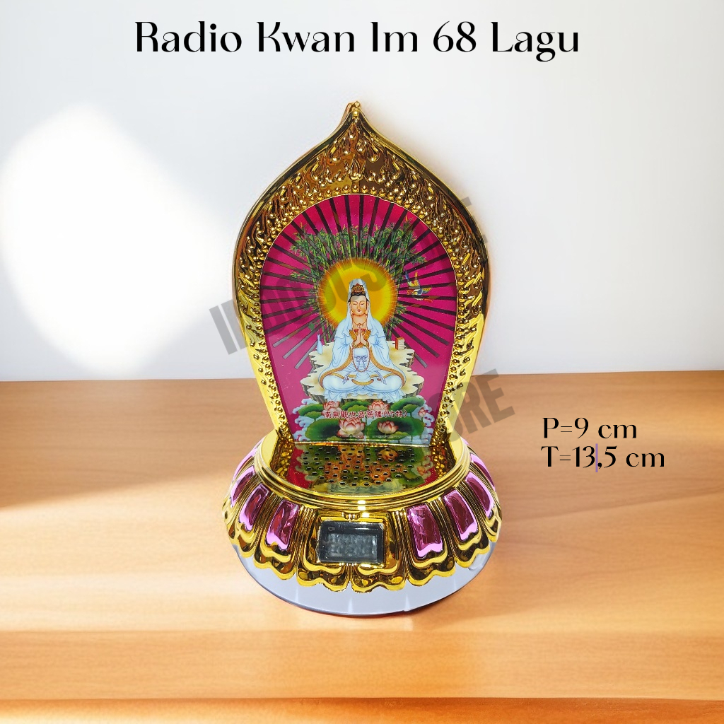 Radio kWAN iM 68 Lagu Buddha Paritta Battery Listrik Budha Kwan Im