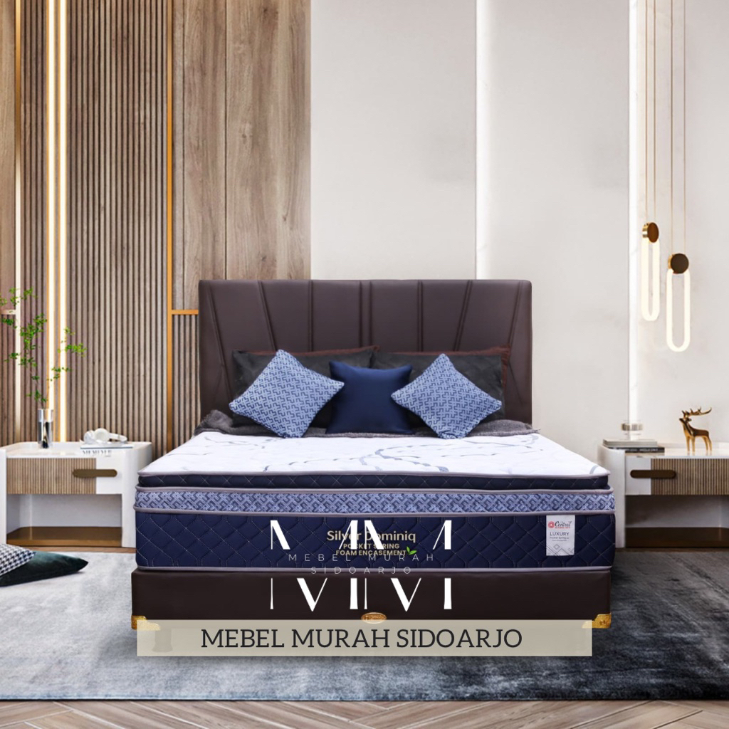 Kasur spring bed Central set Dominiq 90 x 200 120 x 200 160 x 200 180 x 200 cm queen king size tempa