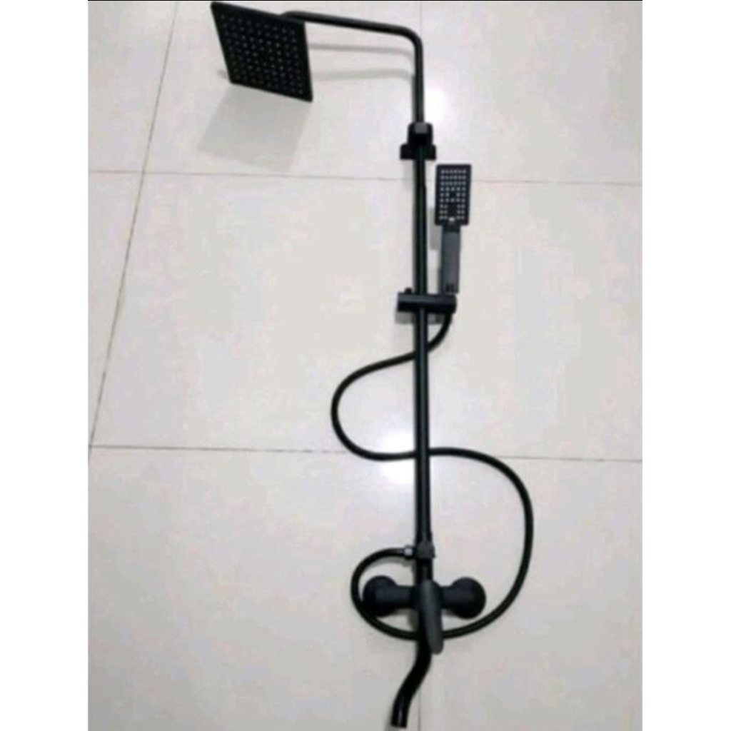 PROMO Shower Tiang Panas Dingin Hitam Black / Shower Column Panas Dingin Black