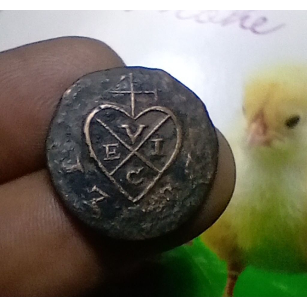 Koin British East Indies 1 Cent (Pice) Pulau Penang 1787