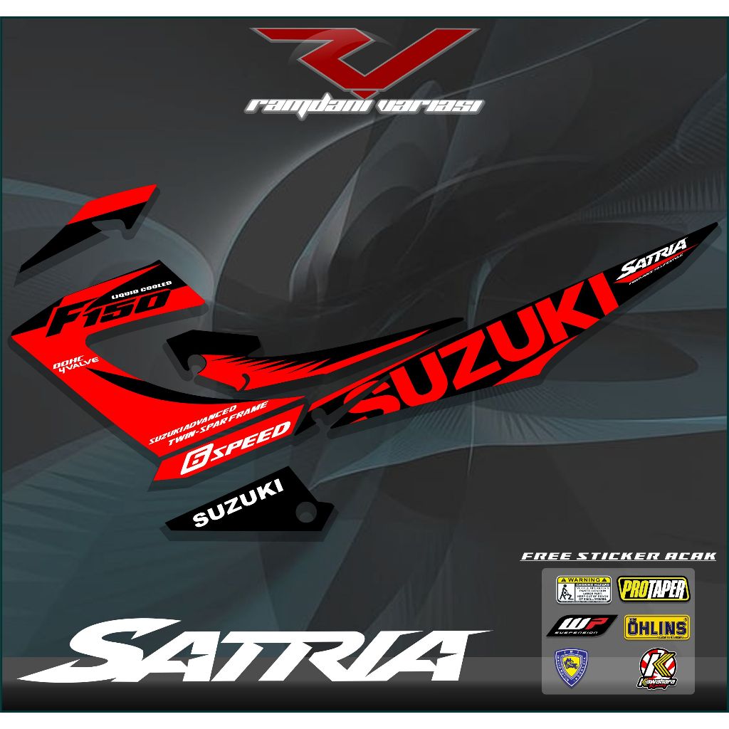 STRIPING STIKER SUZUKI SATRIA FU FACELIFT/FU FL/STRIPING SATRIA FU 2013-2015