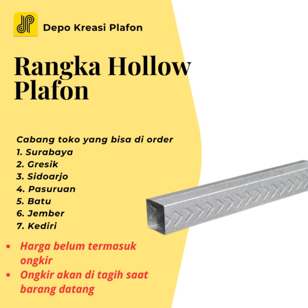 HOLO HOLLOW HOLLO SURABAYA GRESIK PASURUAN DEPO PLAFON PVC JAWA TIMUR MURAH BAGUS KUALITAS