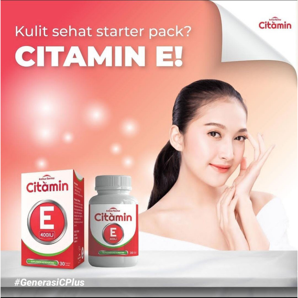 CITAMIN E 400 IU ISI 30 KAPSUL KIMIA FARMA / VITAMIN E 400 IU ISI 30 KAPSUL / VITAMIN E MURAH