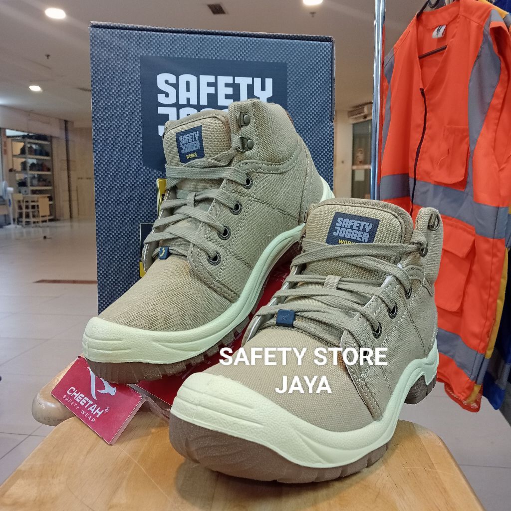 Sepatu Safety Jogger Disert S1P SRC Brown Original Murah - Safety Shoes Jogger Disert