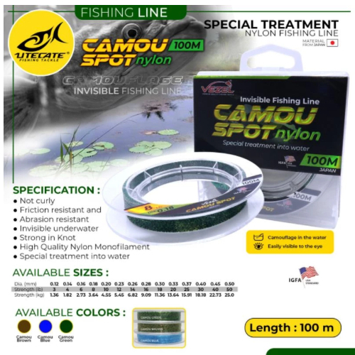 Senar Vezel Camou sport nylon 100 meter