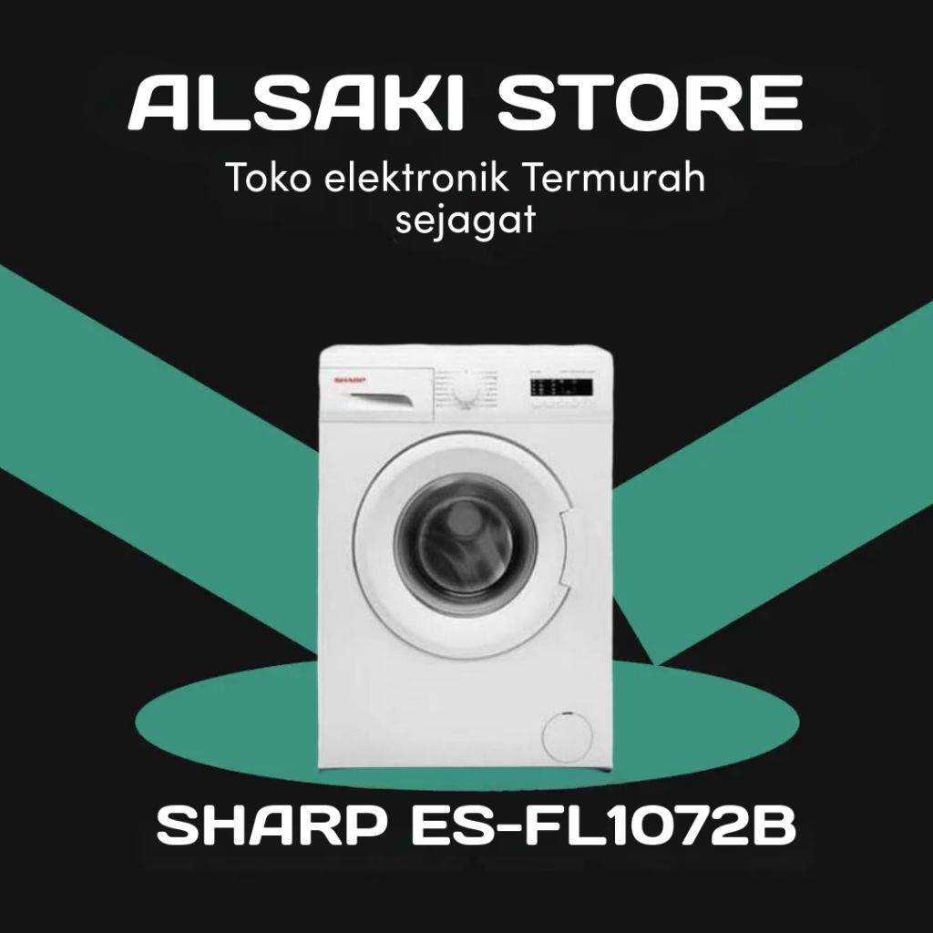 MESIN CUCI SHARP ES-FL1072B FRONT LOADING 7 KG ES FL1072