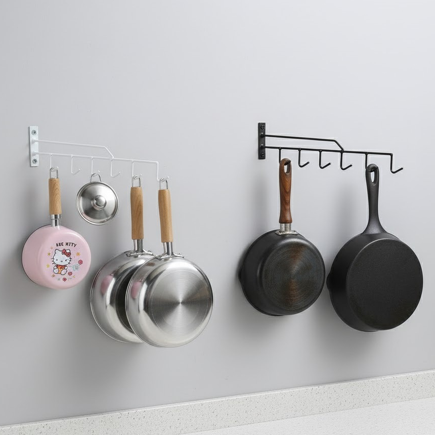 LCI Rak Gantungan Panci & Wajan Dinding / Rak Gantung Wajan Kuali Penggorengan Ganci
