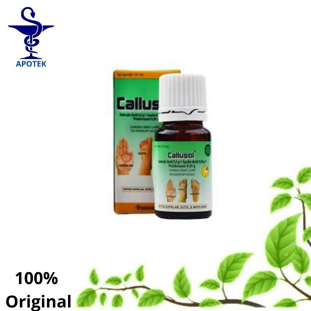 CALLUSOL 10ML | obat menghilangkan mata ikan, kutil, kapalan di kaki dan tangan