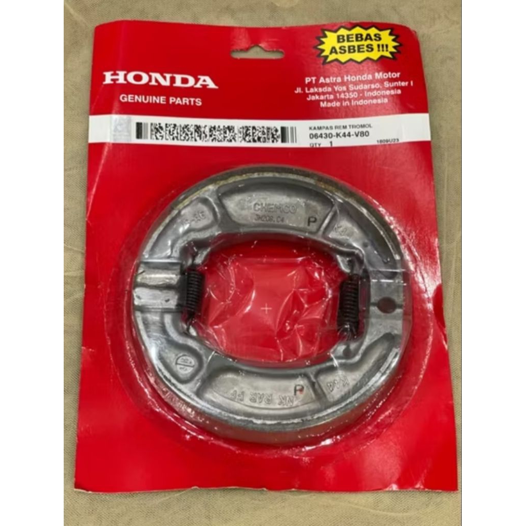 [1 PCS] PIRODO KAMPAS REM BELAKANG BEAT POP / ESP 06430-K44-V80 100% ORISINIL AHM