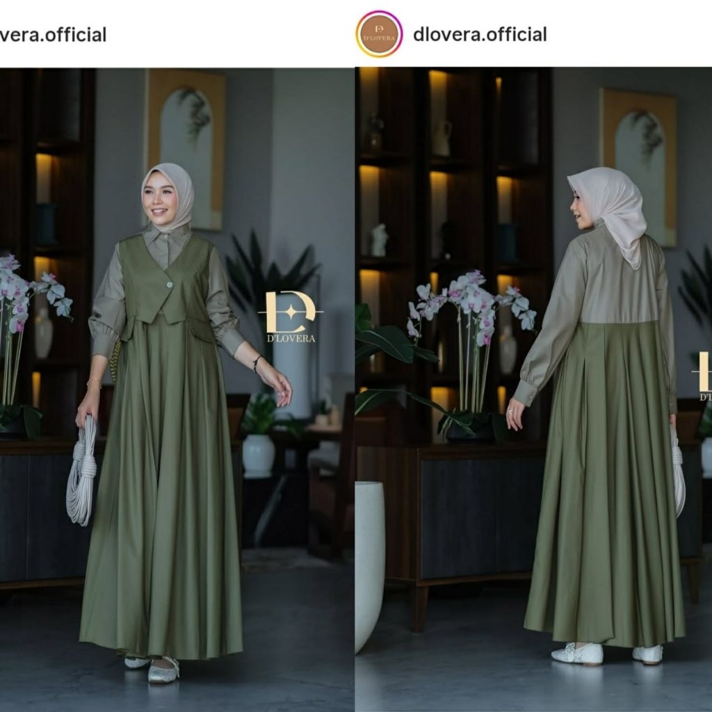 gamis dlovera, dress D'lovera, gamis muslim