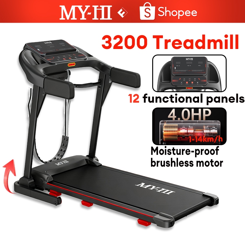 MY-HI Treadmill Portable 3200 electric low watt walking pad  portable alat olahraga di rumah bodymax