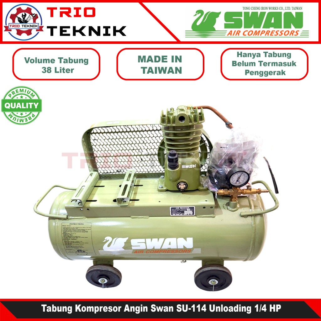 Tabung Kompresor Angin Swan SU-114 Unloading 1/4 HP