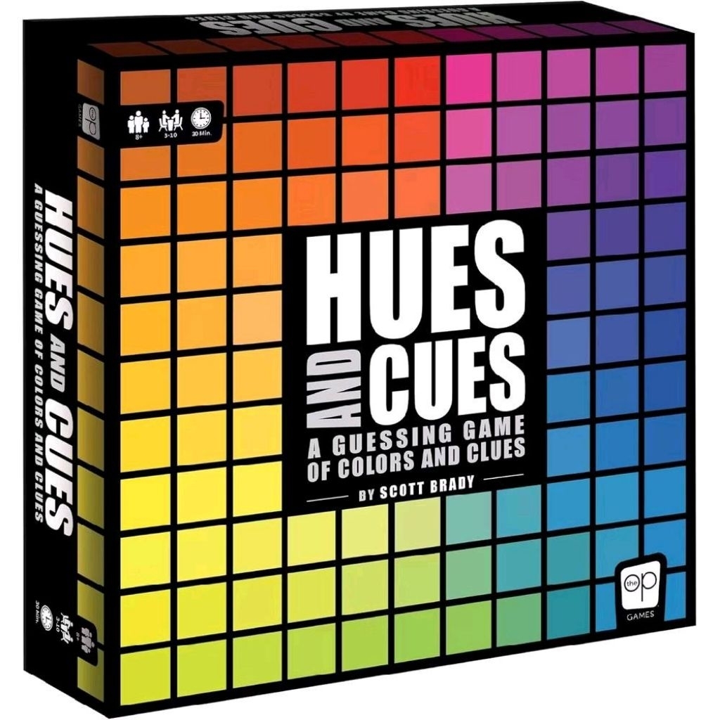 Hues and Cues Party game board