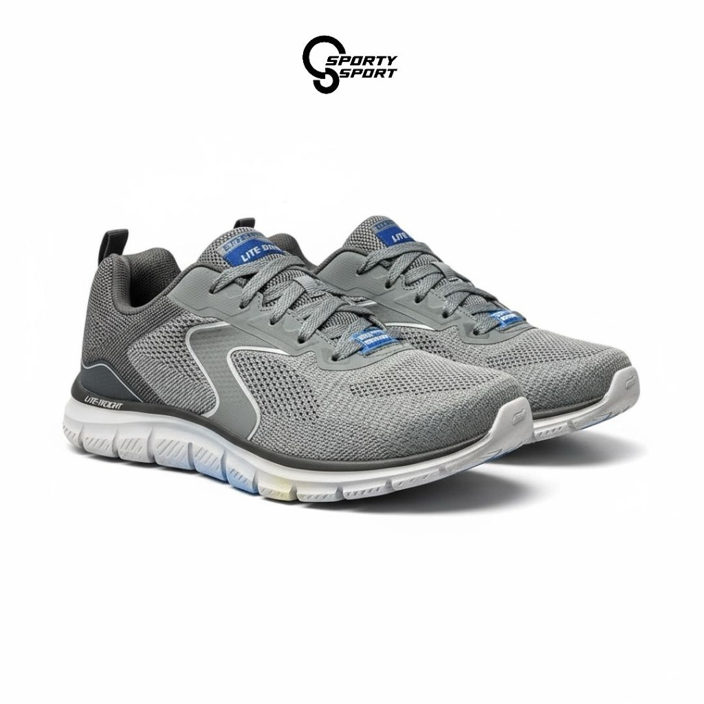 SEPATU RUNNING PRIA SKECHERS TRACK LERKO   (232965 GYBL)