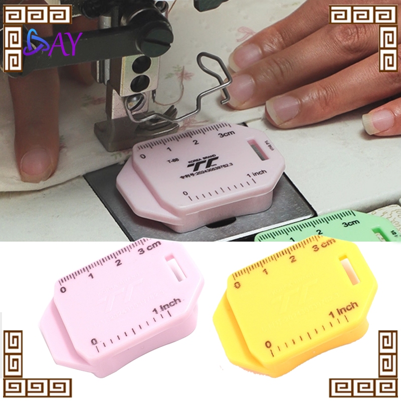 Pembatas Magnet untuk Mesin Jahit dengan Skala Pengepas Bahan Kain Anti Gulung Alat Multifungsi untu