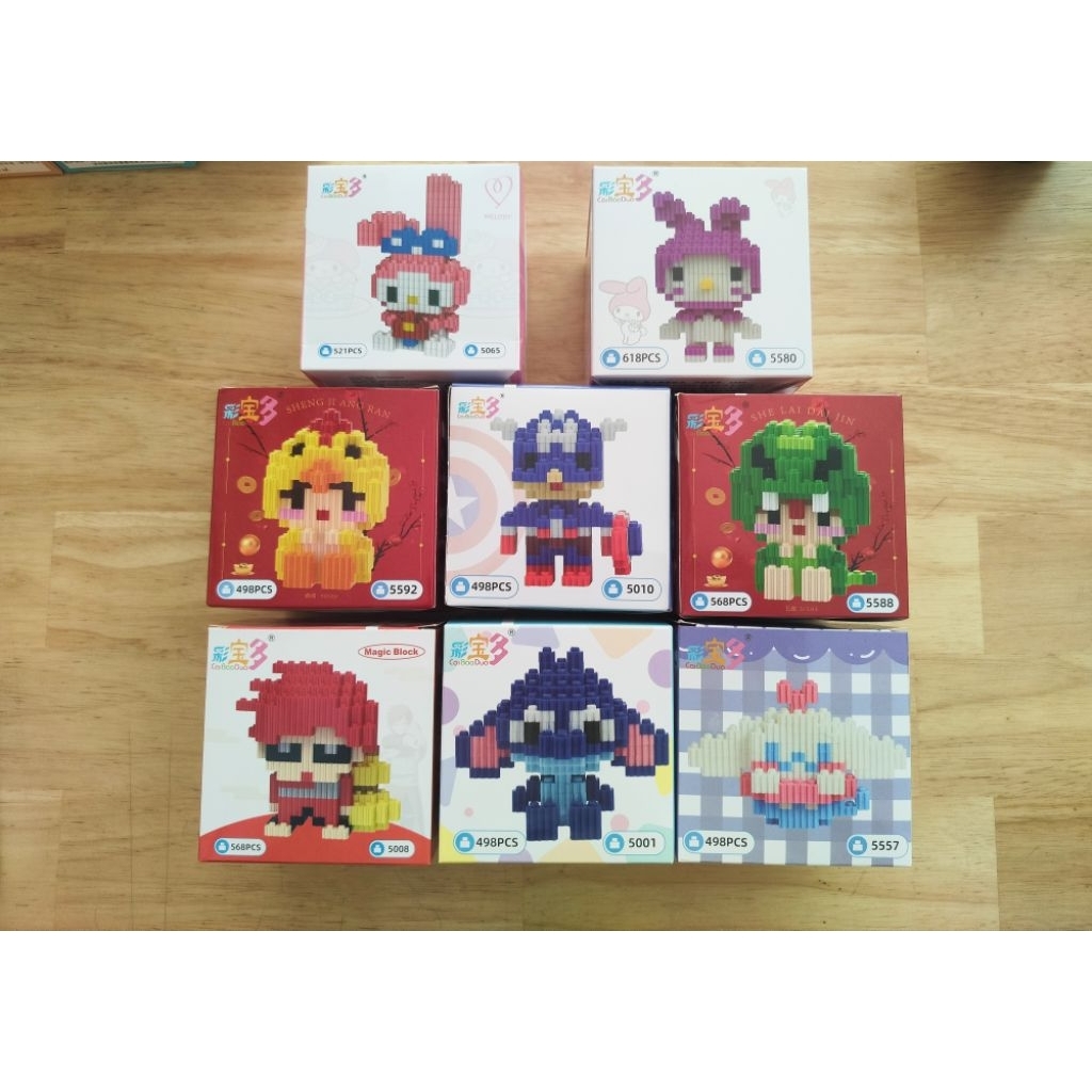 Nano BLOCKS Kartun  Mainan Blocks susun mini Bricks Besar