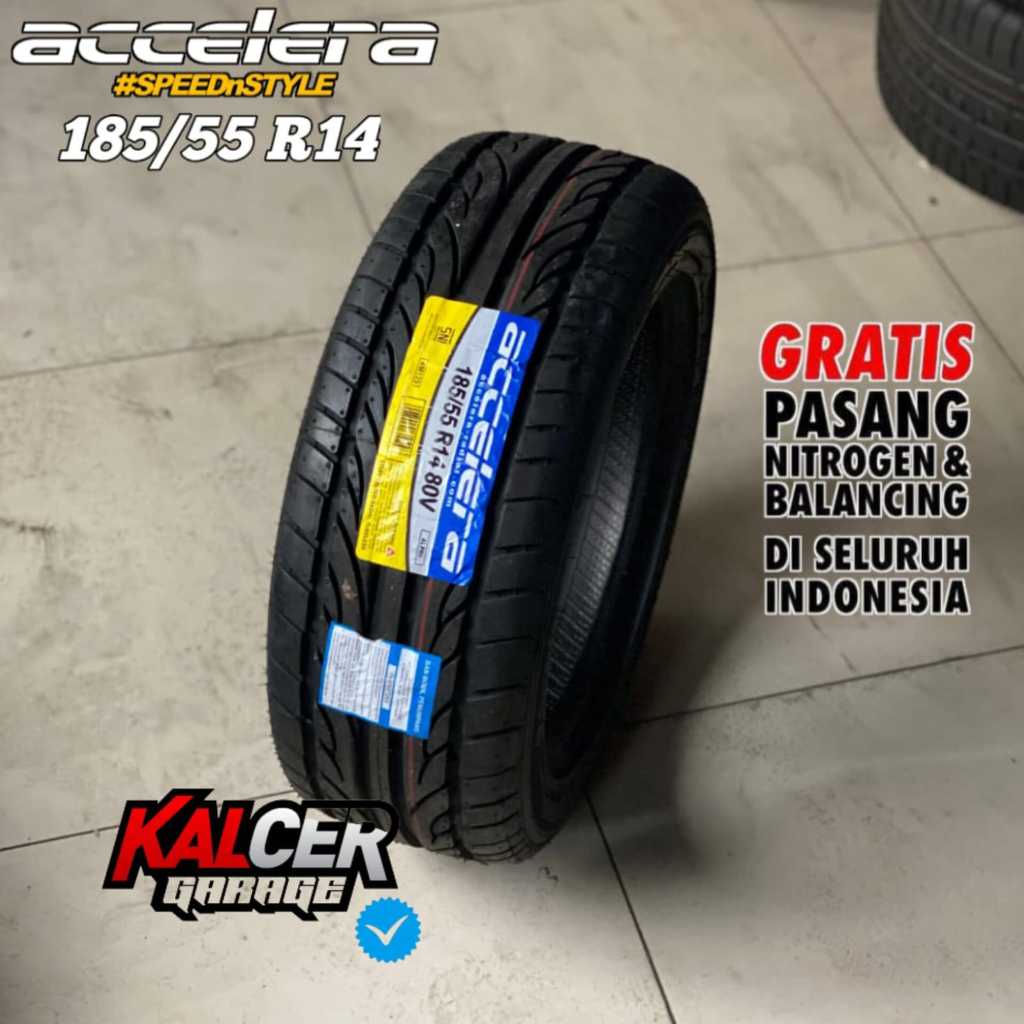 BAN MOBIL TUBLES MERK ACCELERA ALPHA UKURAN 185/55 RING 14