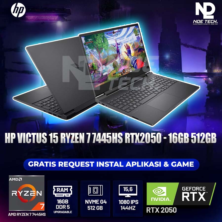 HP VICTUS 15 RYZEN 7 7445HS RTX2050