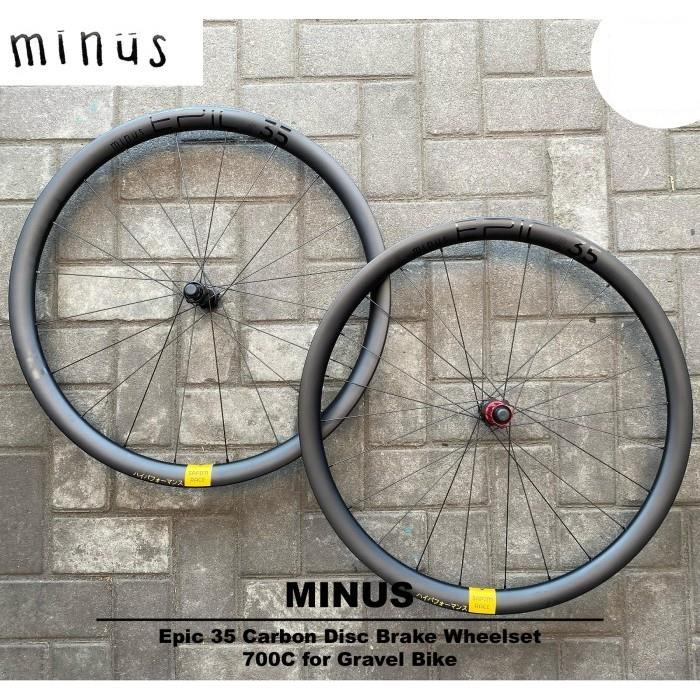 WHEELSET MINUS EPIC 700X35C GRAVEL CARBON DISC BRAKE