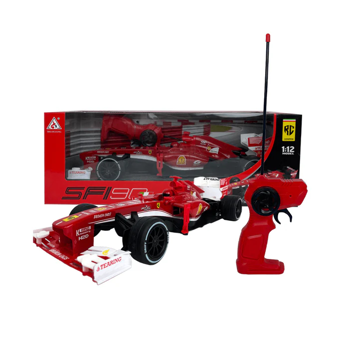 Mainan Remote Control RC Car Formula1 Ferrari SF190 Jumbo 1:12 Baterai Cas - Mainan Mobil Remot Kont