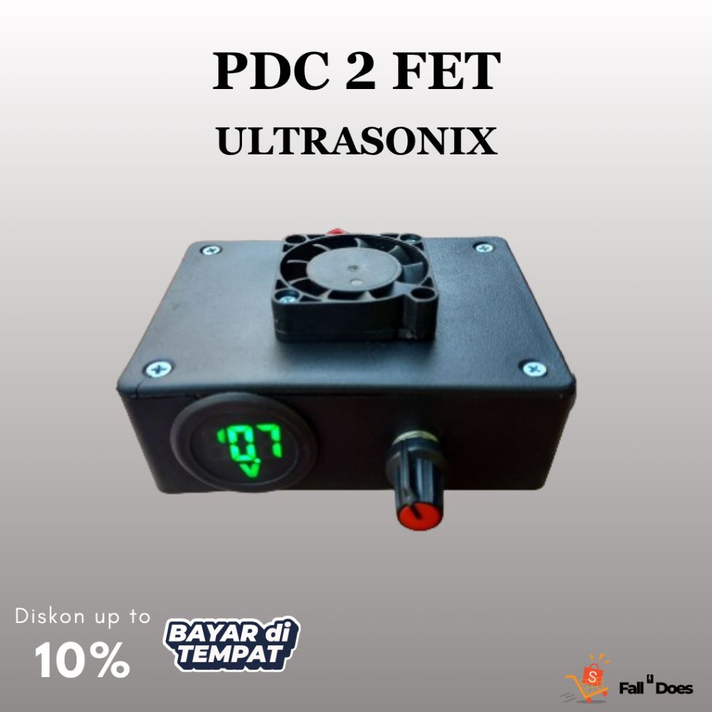 INVERTER PDC 2 FET Mini Ultrsonik box Voltmeter Khusus 12V | Siap Pakai