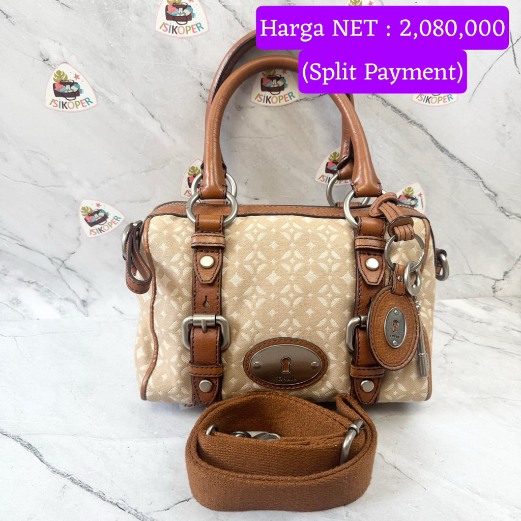 474 NET-Preloved Fossil Maddox Speedy Small Pecan