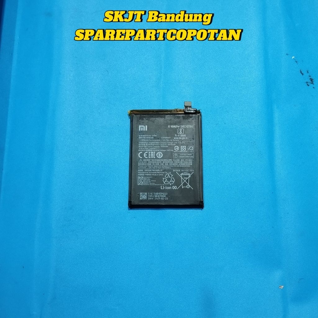 Baterai batre redmi note 10s BN59 original copotan