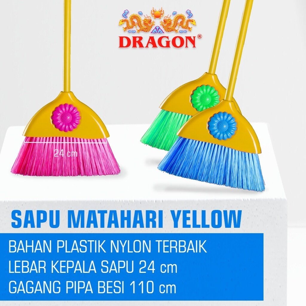 Sapu Matahari Dragon 1 set Dengan gagang nya