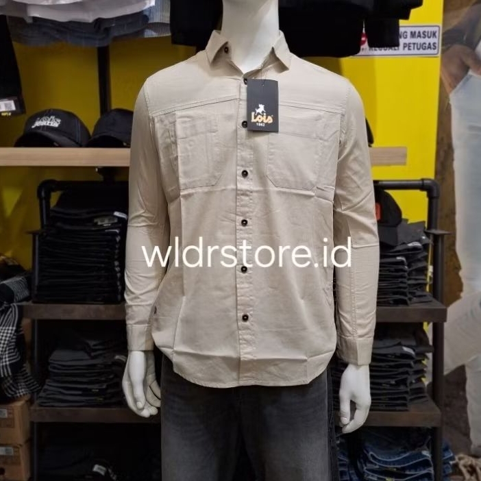 KEMEJA PRIA BRAND LOIS ORIGINAL SLIMFIT 443