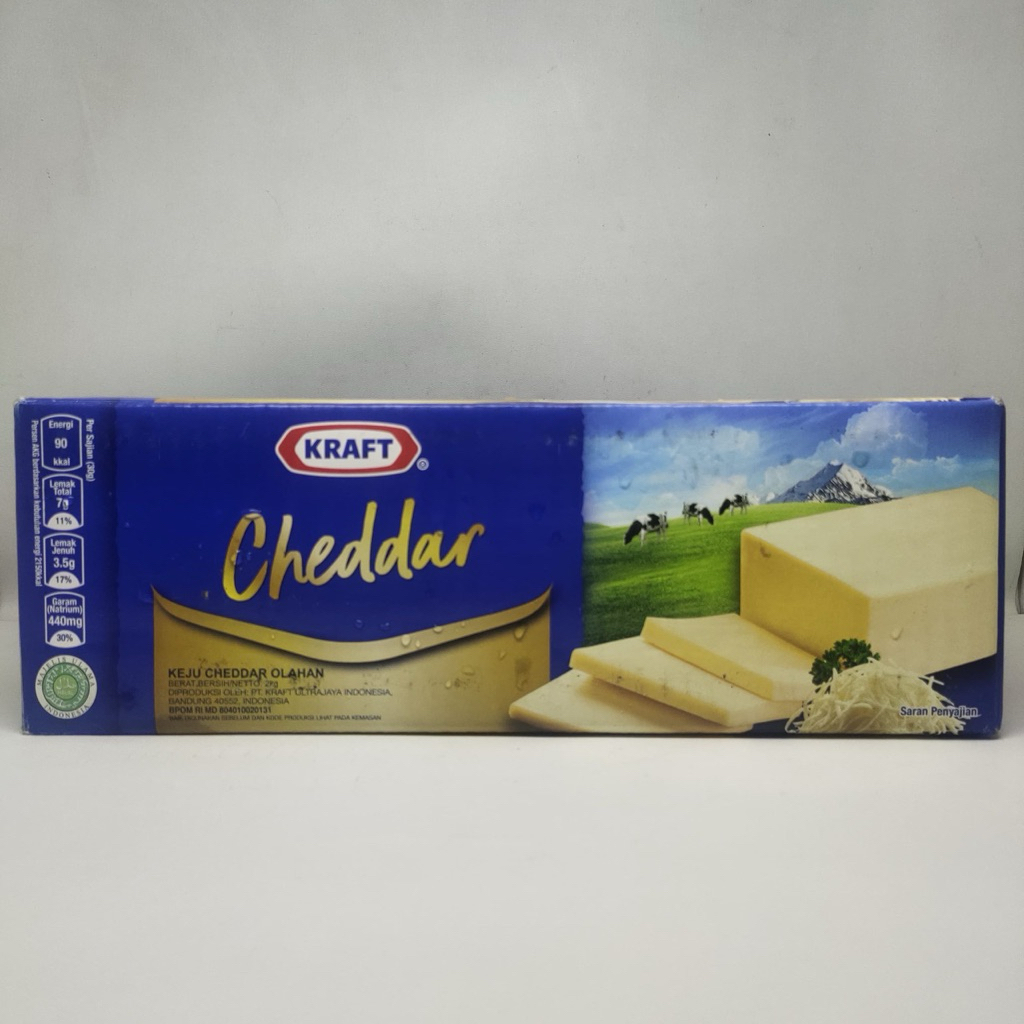 KRAFT Cheddar Cheese Keju Cheddar Kraft 500 gr