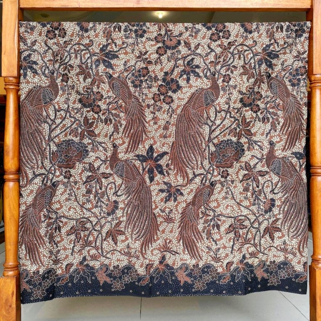 Kain Batik Dobby Motif Burung Merak