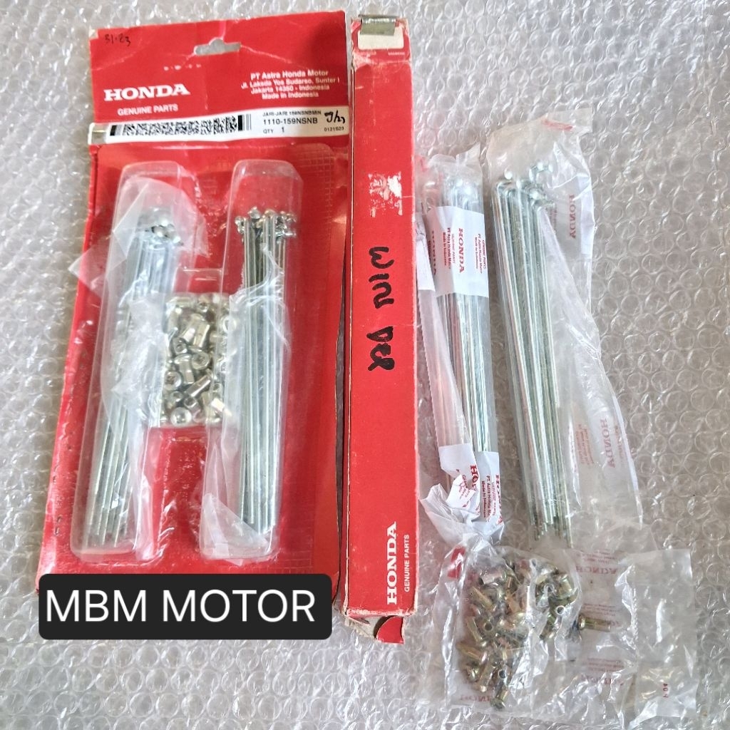 JARI JARI JERUJI RUJI VELG DEPAN BELAKANG HONDA WIN100 WIN 100 ORI AHM 1111-170 1110-159SNB