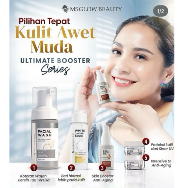 PROMO PAKET WAJAH ULTIMATE ATASI NODA FLEK MSGLOW FREE SERUM ELIXIR MS GLOW BEAUTY MSGLOW MSGLOW BEA