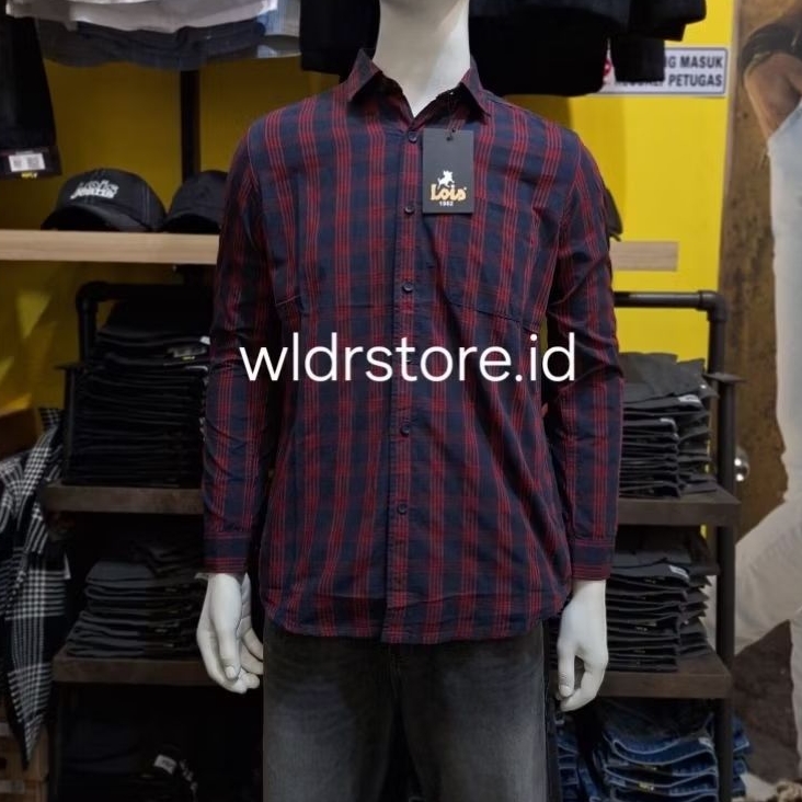 KEMEJA PRIA BRAND LOIS ORIGINAL SLIMFIT 451