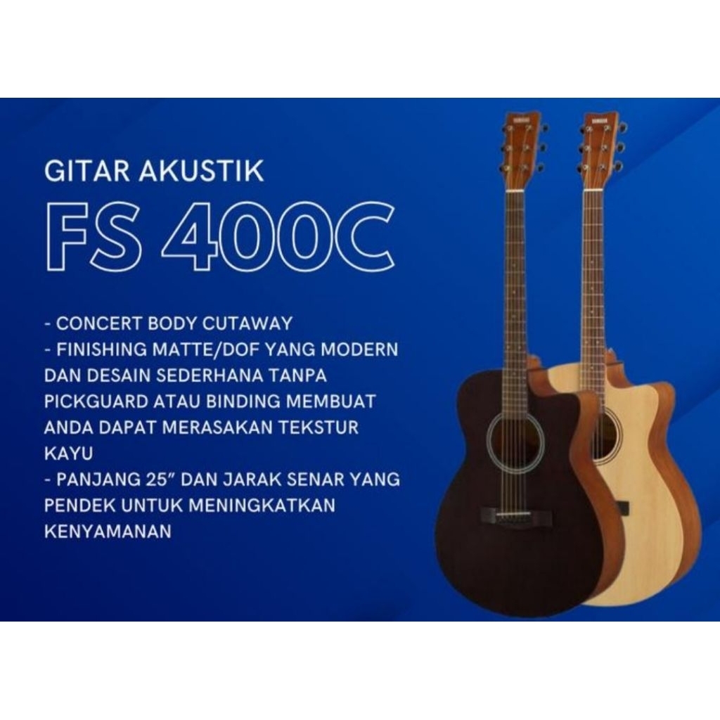YAMAHA FS400C GITAR AKUSTIK / FS-400C / FS400-C