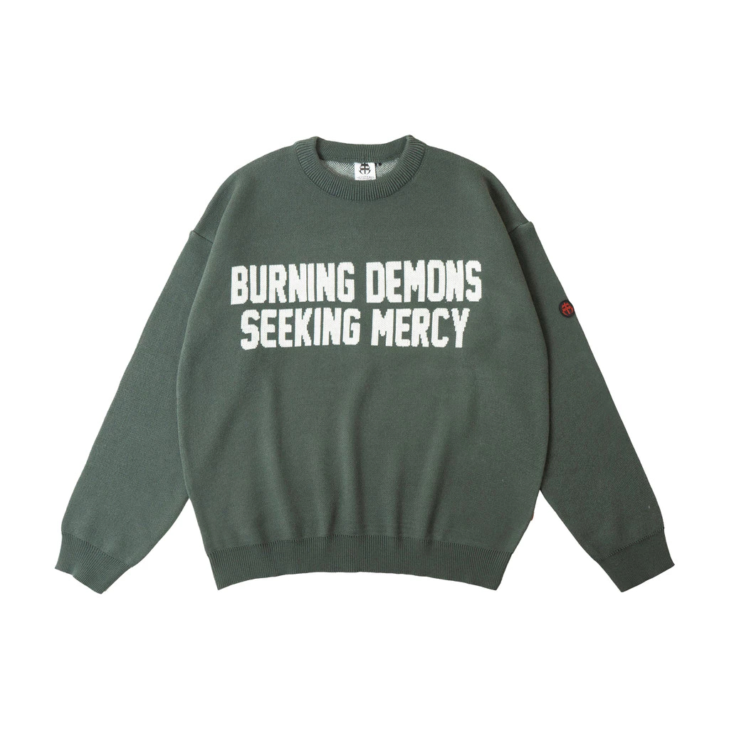 Metaphores Store Sweater Knit BDSM - Green