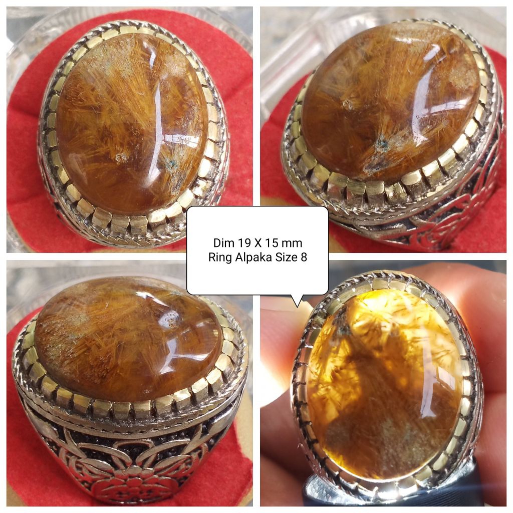 Batu Cendana Serat Emas