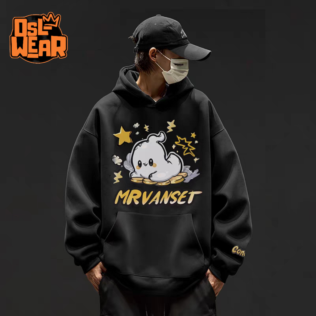 Oslwear  Hoodie CASPER  Outfit Pria Wanita  Oversize Korean Style