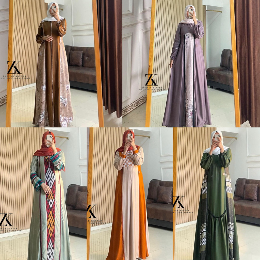 Gamis Ori ZK Zakiyah Kaftan - New Series ll Premium