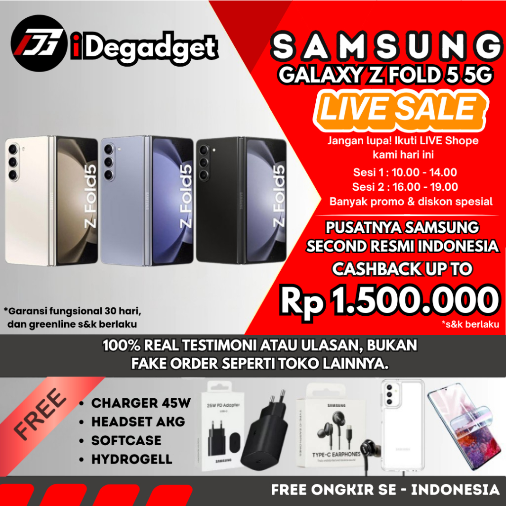 SAMSUNG GALAXY Z FOLD 5 | 4 | 3 5G SEIN 12/1TB 512GB 256GB 128GB Second Fullset Original